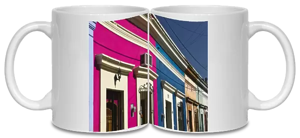 Mexico, Sinaloa State, Mazatlan. Old Mazatlan- Buildings on Escobedo Street