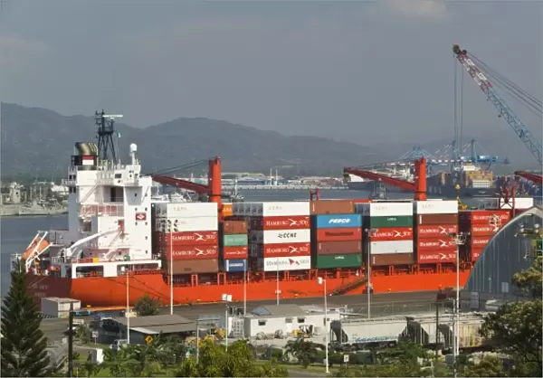 Mexico, Colima, Manzanillo. Manzanillo Container Cargo Port