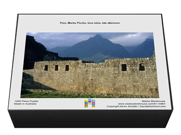 Peru, Machu Picchu, Inca ruins, late afternoon