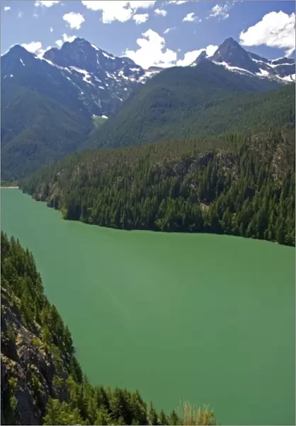 Diablo Lake in the North Cascade Range, Washington