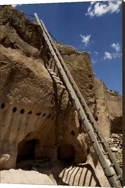 Santa Clara Pueblo, New Mexico, United States. Puye Cliff dwellings. Site of ancient