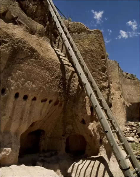 Santa Clara Pueblo, New Mexico, United States. Puye Cliff dwellings. Site of ancient