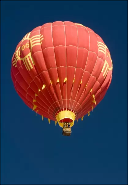 USA, NM, Albuquerque. Renowned hot air ballooning locale. This one commemorates the