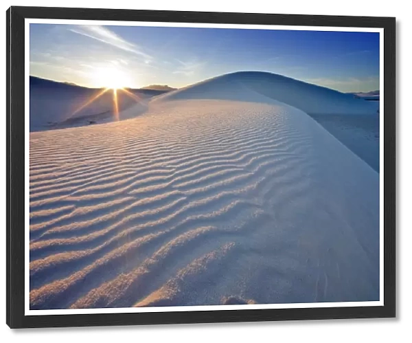 Sand dunes at White Sands National Monument in New Mexico