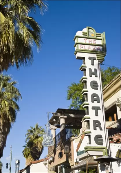 USA, California, Palm Springs. The historic Plaza Theater