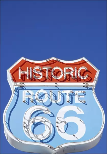 Arizona, Seligman. Classic neon signage along historic Route 66