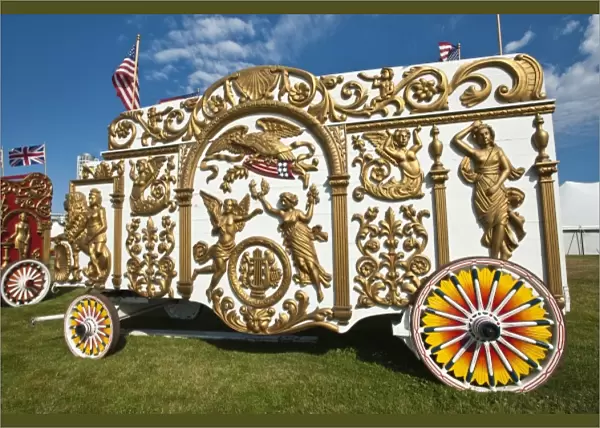 Milwaukee, Wisconsin. Historic circus wagons at the annual Great CIrcus Parade