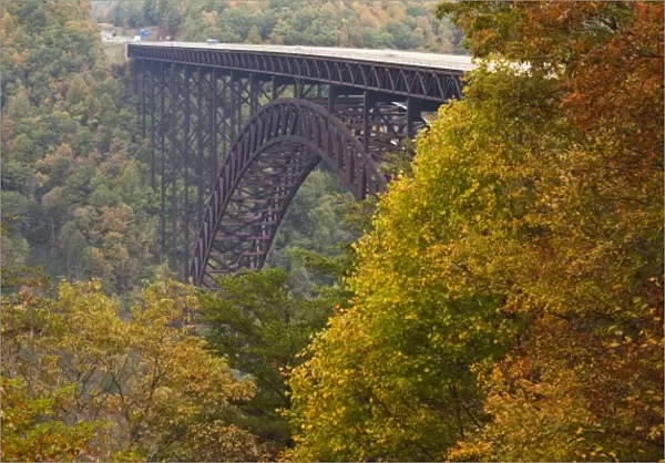 USA, West Virginia, Fayetteville. New River Gorge National River, New River Gorge Bridge