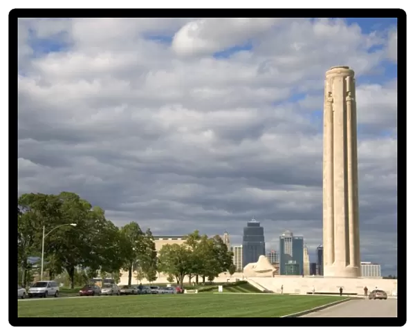 The Liberty Memorial Tower in Kansas City, Missouri