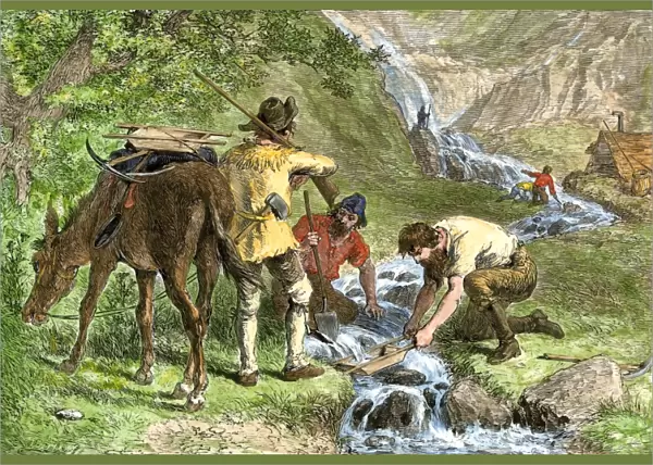 California Gold Rush prospectors