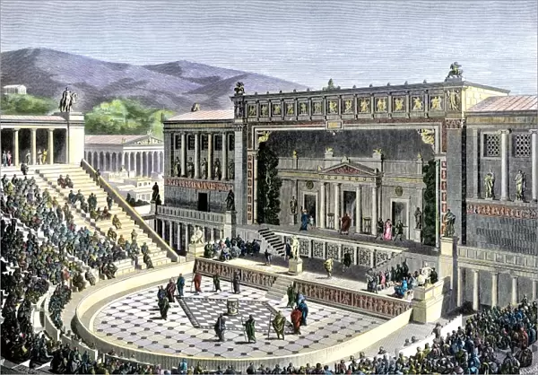 Theatrical performance in ancient Athens