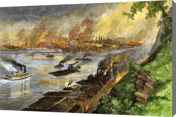 Pittsburgh from the Ohio River, 1880s