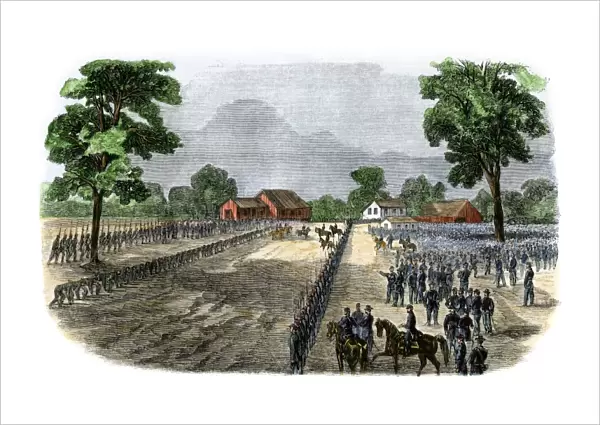 Port Hudson, Louisiana, surrendering to the Union Army, 1863