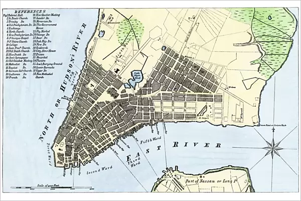 Manhattan map, 1789