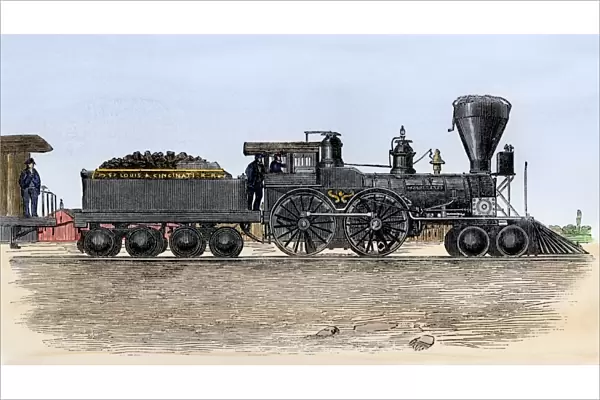 Steam locomotive 1850s