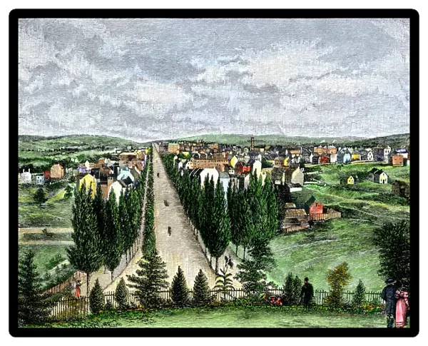 Washington DC from Capitol Hill in 1800