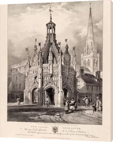 Lithograph of The Cross, Chichester, 1834