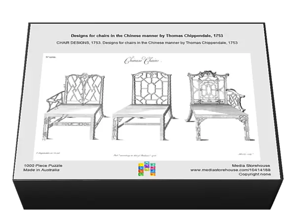 Designs for chairs in the Chinese manner by Thomas Chippendale, 1753