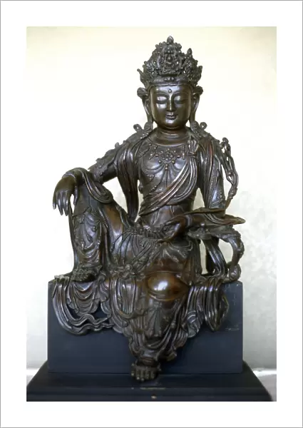 The bodhisattva Guanyin. Bronze. Ming Dynasty, 1368-1644