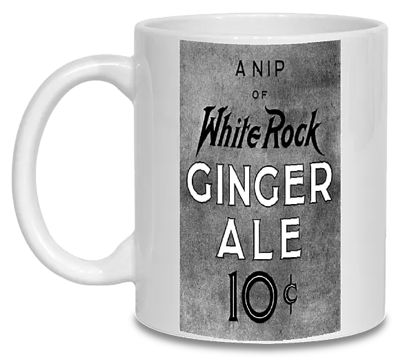AD: GINGER ALE, 1919. American advertisement for White Rock Ginger Ale, 1919