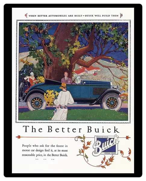 AD: BUICK, 1926. American advertisement for Buick automobiles, 1926