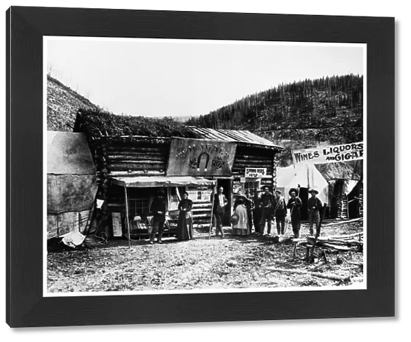 DAWSON CITY, c1898. The Magnet, a store in the gold mining town of Dawson City
