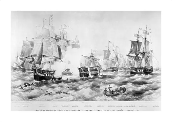 BATTLE OF LAKE ERIE, 1813. Oliver Hazard Perrys victory at Lake Erie, 10 September 1813