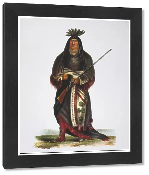 WANATA (THE CHARGER) (c1795-1848). Yankton Sioux Native American chief. Lithograph