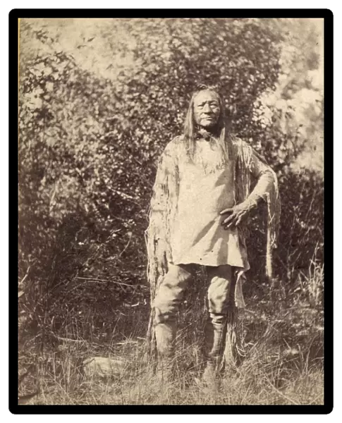 UTE CHIEF, c1874. An-te-ro, a Ute chief, in Utah. Photograph by John K. Hillers, c1874