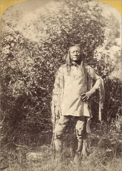 UTE CHIEF, c1874. An-te-ro, a Ute chief, in Utah. Photograph by John K. Hillers, c1874