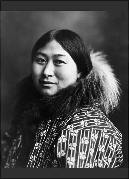 ALASKA: ESKIMO, c1907. Eskimo woman, Nome, Alaska. Photographed by the Lomen Brothers