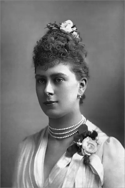 QUEEN MARY (1867-1953). Queen consort of King George V of Great Britain. Photograph by W