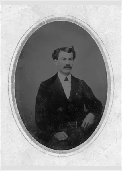 MAN, c1880. Portrait of a man. Tintype, c1880