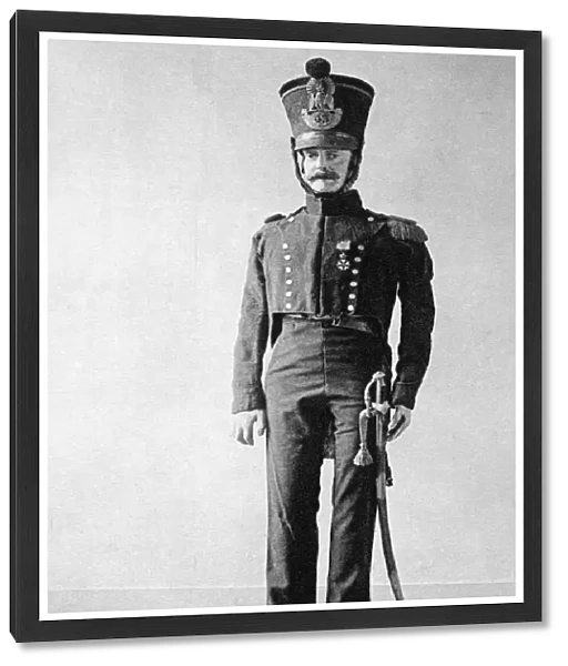 FRENCH OFFICER, 1814. The uniform of a French infantry officer