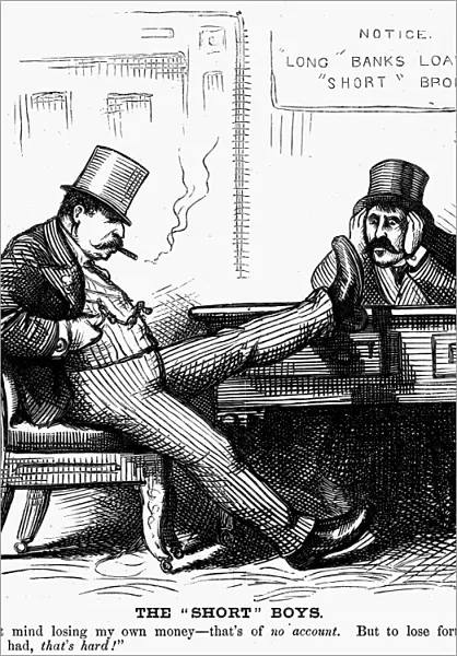 BLACK FRIDAY CARTOON, 1873. The Short Boys: I don t mind losing my own money--that s