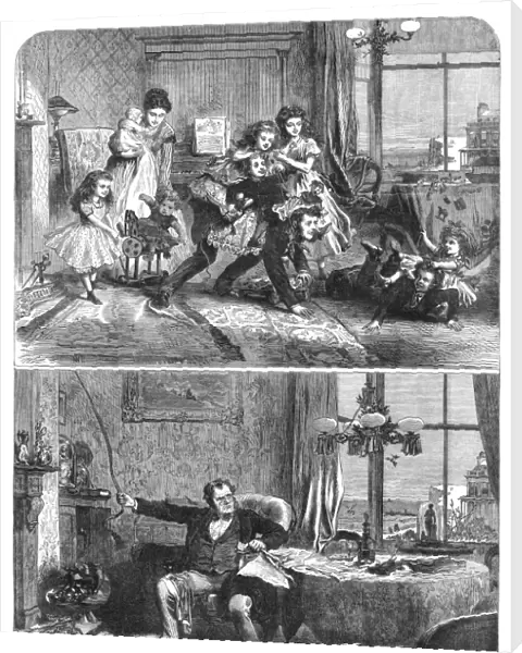 CHRISTMAS, 1867. Christmas Time - First and Second Floors