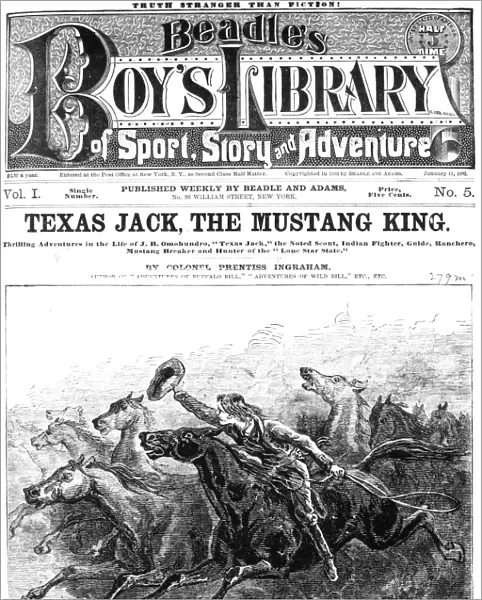 DIME NOVEL, 1882. Texas Jack, the Mustang King