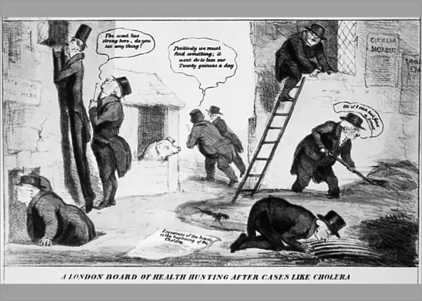 CHOLERA EPIDEMIC, 1832. A London Board of Health Hunting After Cases Like Cholera