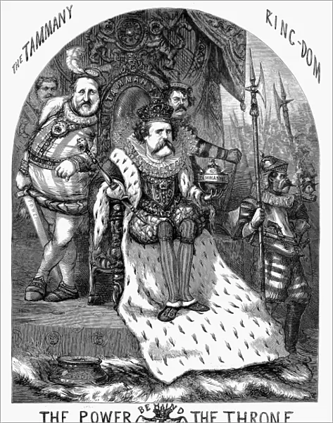 NAST: TWEED CARTOON, 1870. The Power Behind the Throne