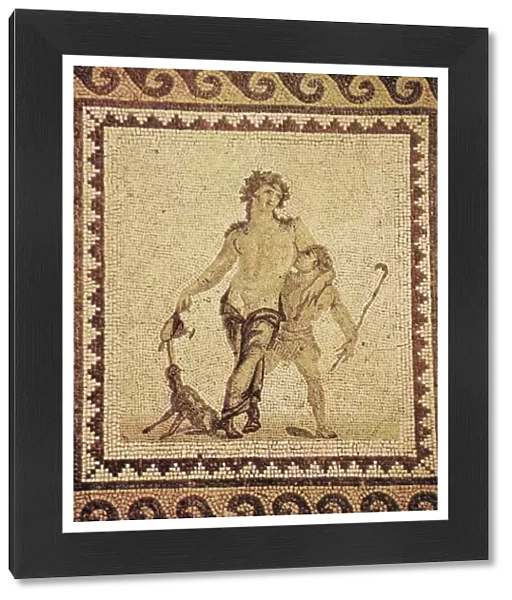 DIONYSUS  /  BACCHUS. Ionian mosaic from Antioch, Turkey
