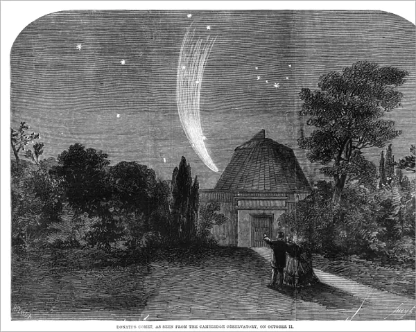 DONATIs COMET, 1858. Donatis Comet as it appeared on 11 October 1858 over the