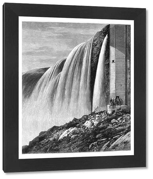 CANADA: NIAGARA FALLS. Horseshoe Falls at Niagara Falls in Canada. Engraving, English
