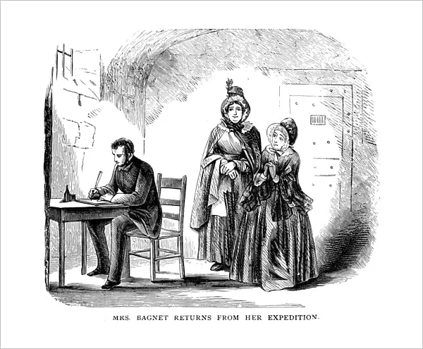 DICKENS: BLEAK HOUSE. Mrs. Bagnet returns from her expedition