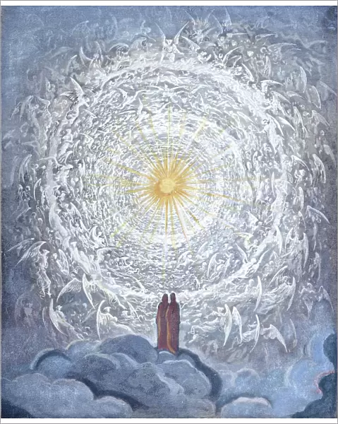 DANTEs PARADISE: EMPYREAN. Beatrice leads Dante into the Empyrean, or highest level of heaven