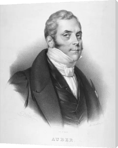 DANIEL AUBER (1792-1871). Daniel Francois Esprit Auber. French composer. Lithograph
