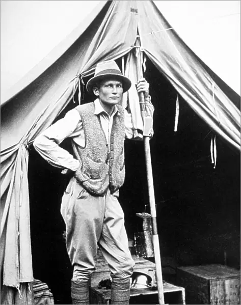 HIRAM BINGHAM (1875-1956). American explorer, teacher, and politician. Photographed by E