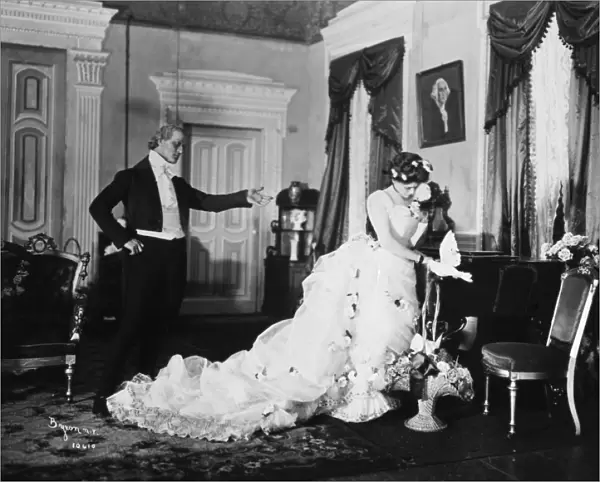 ETHEL BARRYMORE (1879-1959). American actress, performing in Act III of the play