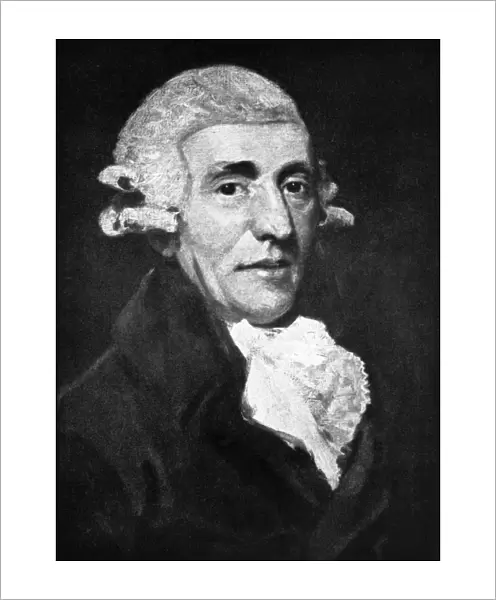 FRANZ JOSEPH HAYDN (1732-1809). Austrian composer. Oil on canvas, 1791, by John Hoppner