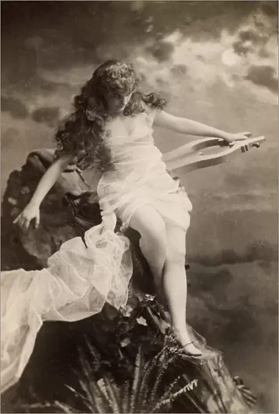 HEINE: DIE LORELEI. American actress Ruth Stetson in a studio pose, 1888