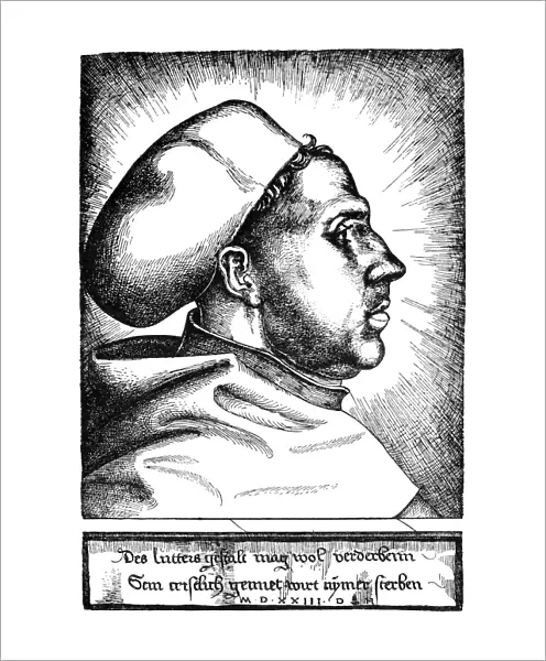 MARTIN LUTHER (1483-1546). German religious reformer. Luther as an Augustinian monk